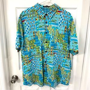 VatPave‎ Colorful Patterned Men's Shirt XL